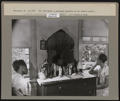 Washington, D.C. Mrs. Ella Watson, a government charwoman and her adopted daughter