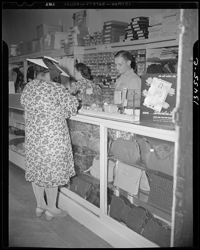 Washington, D.C. Shopper in a store at 7th Street and Florida Avenue, N.W.