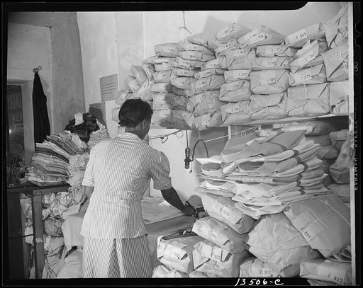 Washington, D.C.  Johnnie Lew's Chinese laundry on Monday morning