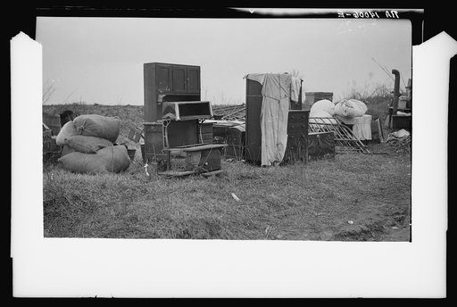 Furniture of evicted sharecroppers on the Dibble plantation. Parkin (vicinity), Arkansas
