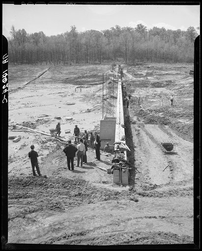 General view of the dam at Berwyn, Maryland