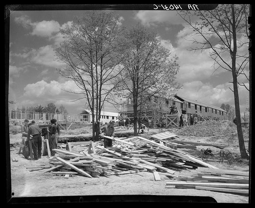 Construction at north end of project. Berwyn, Maryland