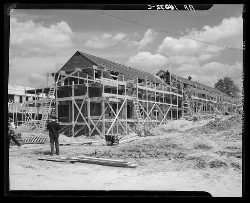 Construction of houses at Berwyn, Maryland