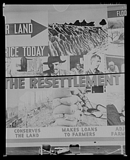 Panel of Resettlement Administration exhibit at San Diego Fair, California