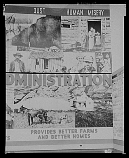 Panel of Resettlement Administration exhibit at San Diego Fair, California