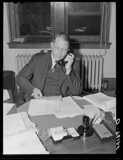 Washington, D.C.  Walter F. Miller, assistant to W.F. Kelly, the Chief Supervisor of the Board of Parole, United States Department of Justice. Mr. Miller is now (1944) District Director of Immigration and Naturalization Services, at Atlanta, Georgia