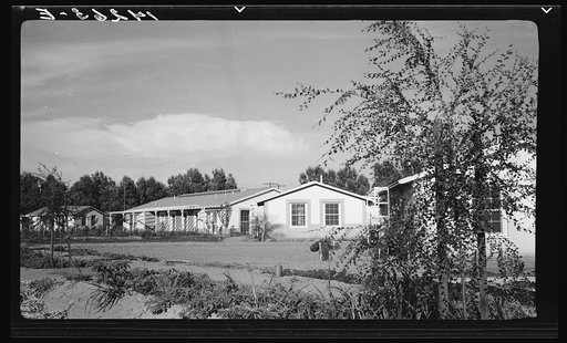 Camelback Farms, Phoenix, Arizona. Houses built on the Farm Security Administration project