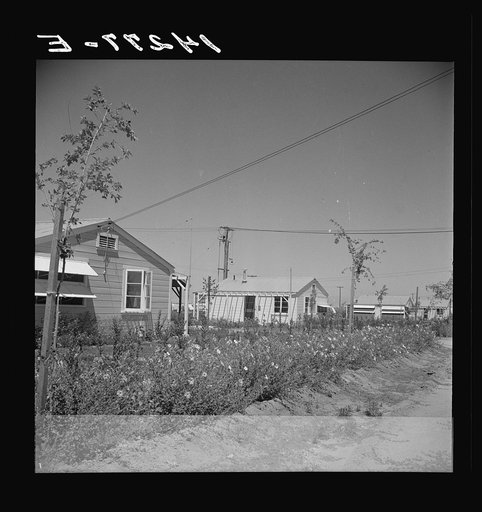 Farmworker's labor home. Indio, California