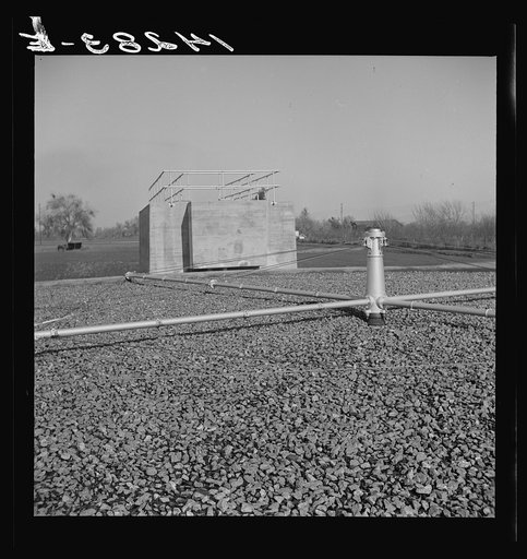 Sanitary plant. Visalia, California. Trickling filter