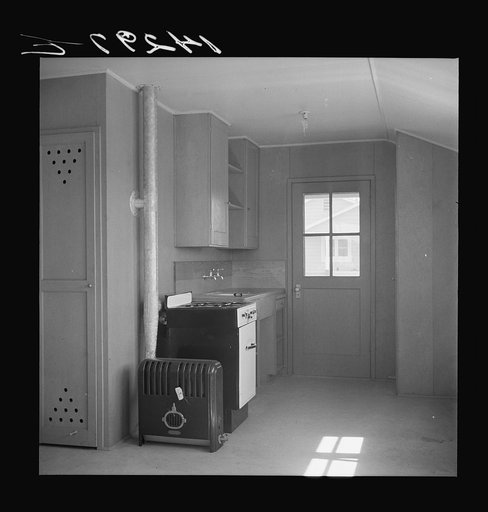Interior view, California migratory labor camp. California