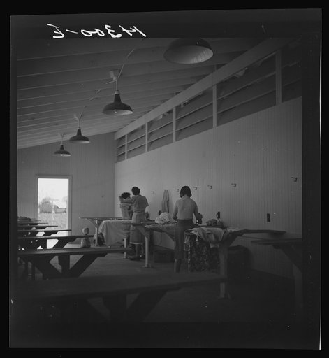 Ironing room. Visalia camp, California