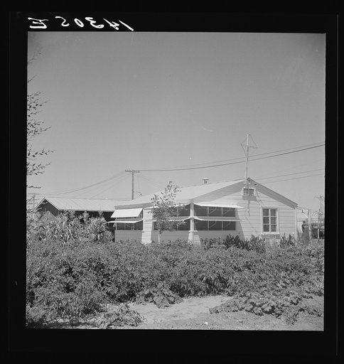 Farmworker's labor home. Indio, California
