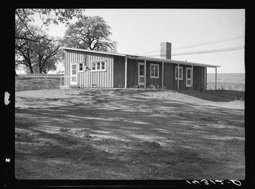 Back of community building. Sonoma, California