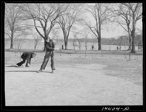 She missed. Potomac Park, Washington, D.C.