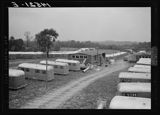 Trailers for defense workers at Vultee Aircraft Plant. Nashville, Tennessee