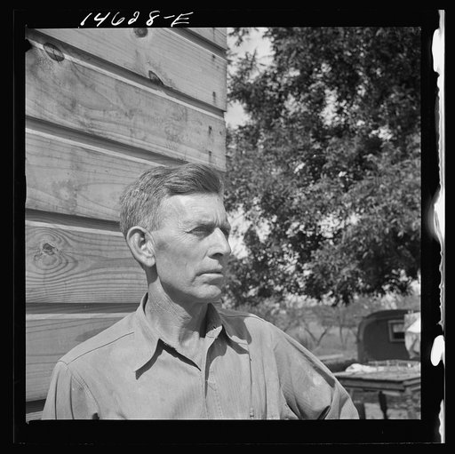 H.B. Fisher is a contractor's checker. Alabama farm folks, the Fishers have been traveling about since the construction boom began. Childersburg, Alabama