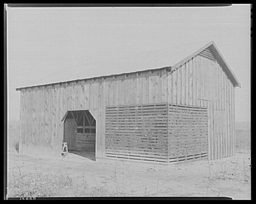 United States Resettlement Administration project S.C. 20. Barn D, unit no. 4 on a tenant farm om South Carolina