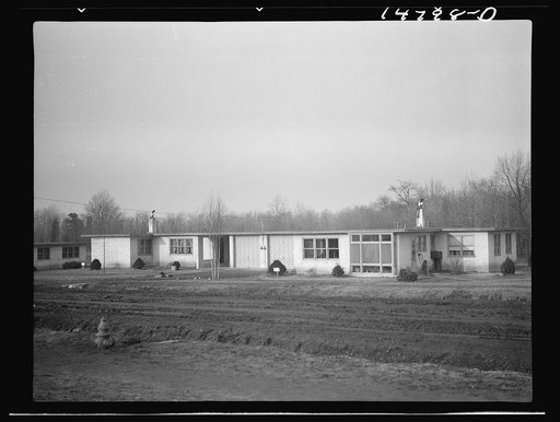 Hightstown, New Jersey. Progress photograph taken during construction of the Jersey homesteads, a U.S. Resettlement Administration project