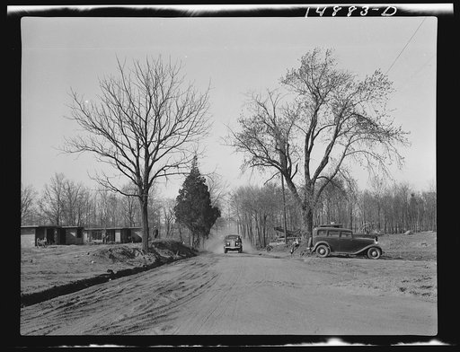 Hightstown, New Jersey. Progress photograph taken during construction of the Jersey homesteads, a U.S. Resettlement Administration project