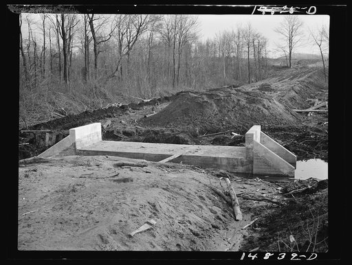 Hightstown, New Jersey. Progress photograph taken during construction of the Jersey homesteads, a U.S. Resettlement Administration project