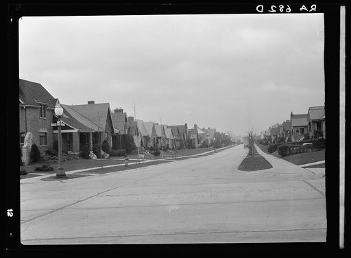 Untitled photo, possibly related to: Houses in a suburb of Cincinnati, Ohio