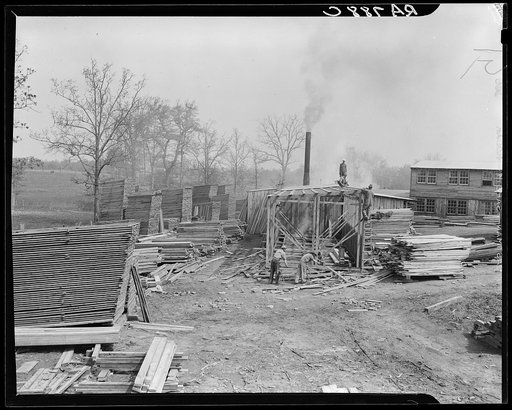 Untitled photo, possibly related to: Sawmill. Crossville, Tennessee