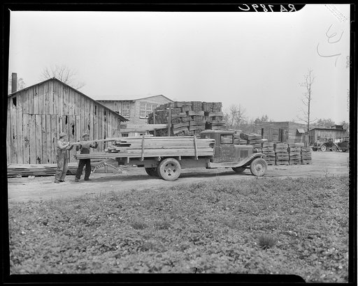 Untitled photo, possibly related to: Sawmill. Crossville, Tennessee