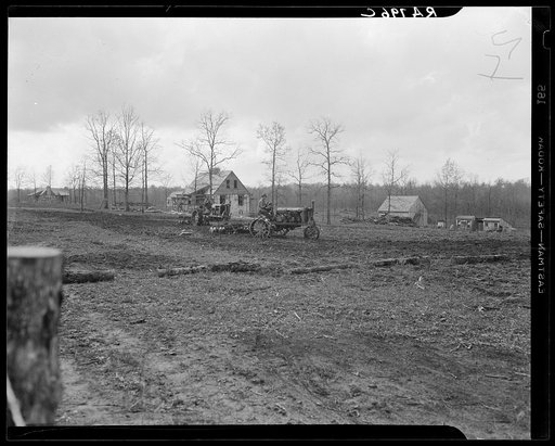 Untitled photo, possibly related to: Construction at Cumberland Homesteads. Crossville, Tennessee