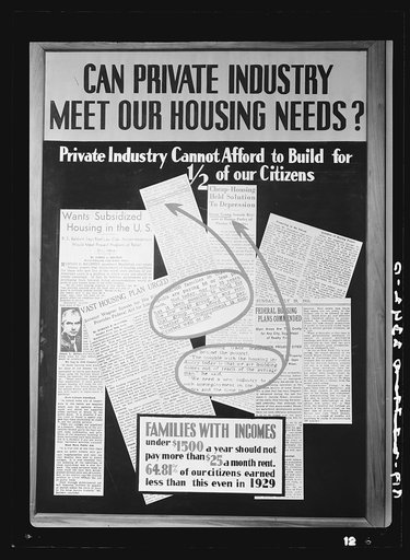 Untitled photo, possibly related to: Poster by Record Section, Suburban Resettlement Administration