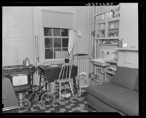 Untitled photo, possibly related to: Living room, bedroom, kitchen and nursery. Washington, D.C.