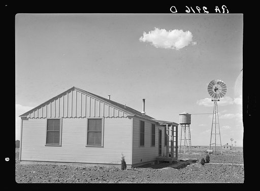 Untitled photo, possibly related to: Ropesville Farms, Texas, April 1936. United States Resettlement Administration rural rehabilitation project. One of the thirty-three homestead units