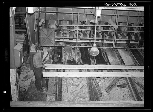 Untitled photo, possibly related to: Sawmill worker. Longview, Washington