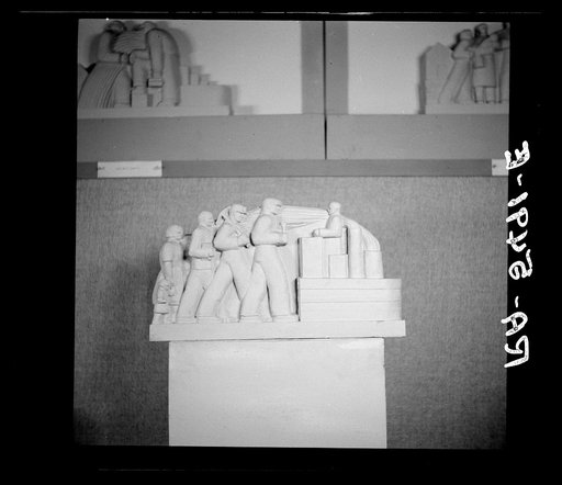 Untitled photo, possibly related to: Statue at Special Skills Division, Resettlement Administration