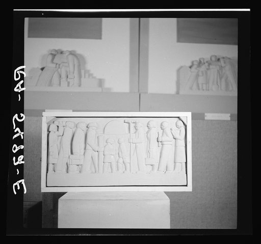 Untitled photo, possibly related to: Statue at Special Skills Division, Resettlement Administration