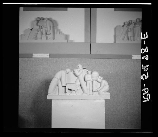 Untitled photo, possibly related to: Statue at Special Skills Division, Resettlement Administration