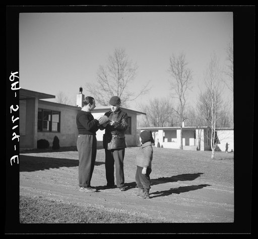 Untitled photo, possibly related to: Scene at the New Jersey Homesteads cooperative. Near Hightstown, New Jersey