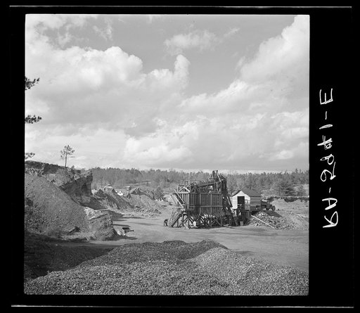 Untitled photo, possibly related to: Slagheap being used as construction material at Slagheap Village, Alabama