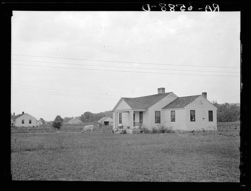 Untitled photo, possibly related to: Five-room house and family at the Palmerdale Homesteads near Birmingham, Alabama