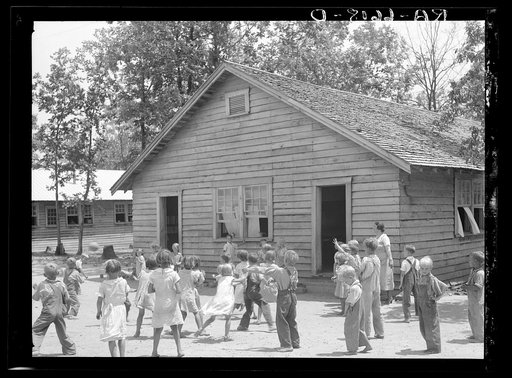 Untitled photo, possibly related to: Schoolhouse and school scene at the Skyline Farms near Scottsboro, Alabama