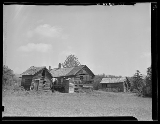 Untitled photo, possibly related to: Old Vermont farm shed near Hyde Park, Vermont