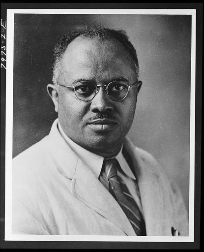 Untitled photo shows: E. Franklin Frazier, famous scholar and Howard Professor