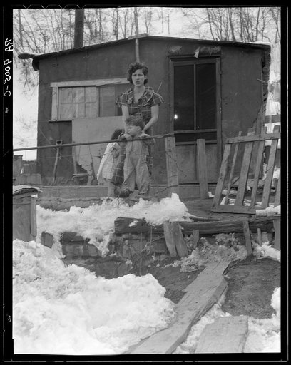 Untitled photo, possibly related to: Home and family of a Utah coal miner. Consumers, near Price, Utah