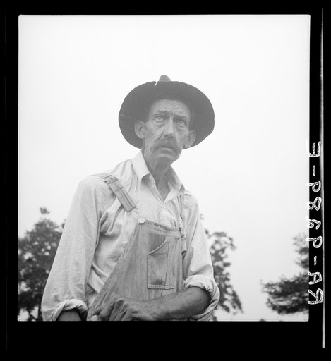Untitled photo, possibly related to: Tenant farmer near Thomaston, Georgia, speaking of the drought: "The crop is nigh to nothin' as I ever see"