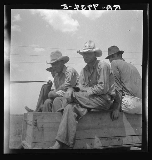 Untitled photo, possibly related to: Arkansas sharecroppers going home. Near Blytheville, Arkansas