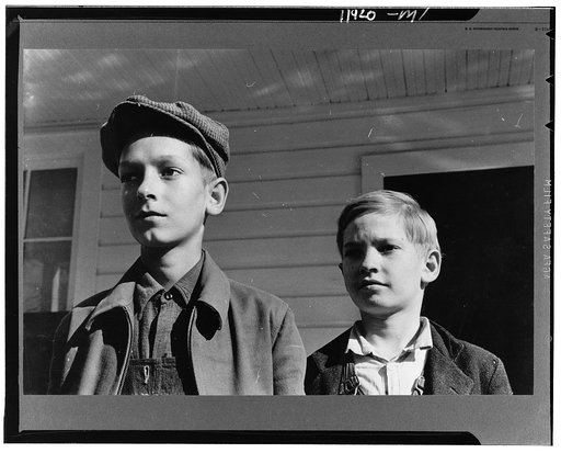 Sons of farmer. Chicot Farms, Arkansas