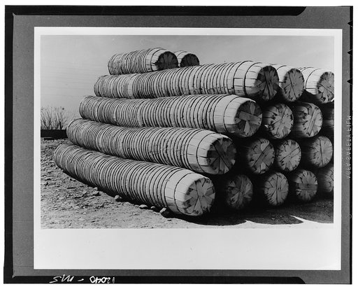 Pile of spinach baskets. La Pryor, Texas