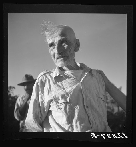 Untitled photo, possibly related to: Old "Jibaro," patriarch of a clan of twenty-one tobacco hill farmers. Puerto Rico