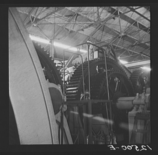 Untitled photo, possibly related to: General view of a crusher on a large sugar refinery near Ponce, Puerto Rico