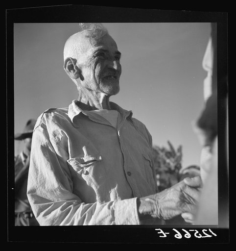 Untitled photo, possibly related to: Old "Jibaro," patriarch of a clan of twenty-one tobacco hill farmers. Puerto Rico