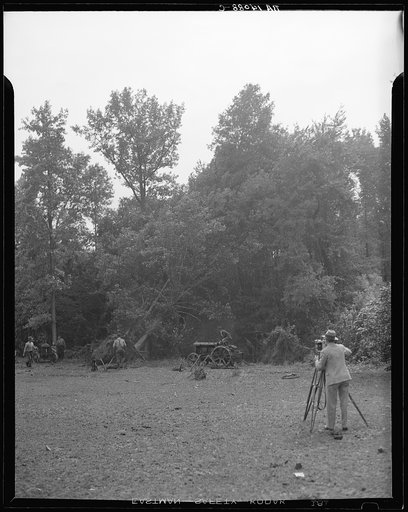 Untitled photo, possibly related to: Earliest stages of land clearing at Greenbelt, Maryland